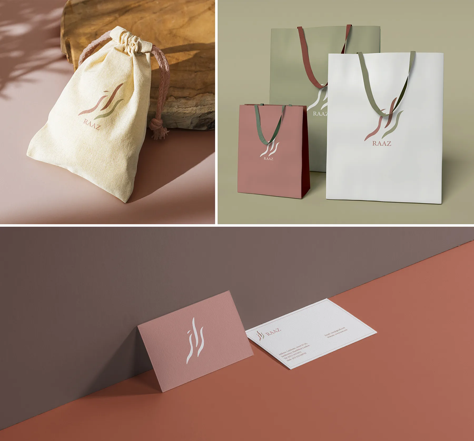Raaz mockups
